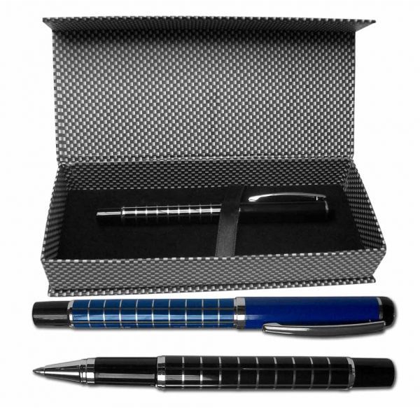 JUEGO DE BOLIGRAFO METALICO ROLLER COLUMBIA P006